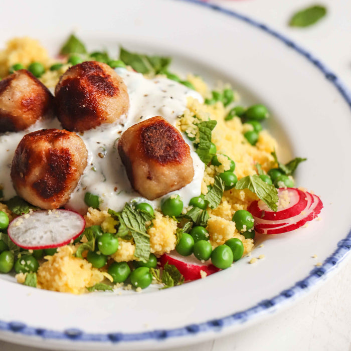 Turkey Meatballs With Couscous Salad