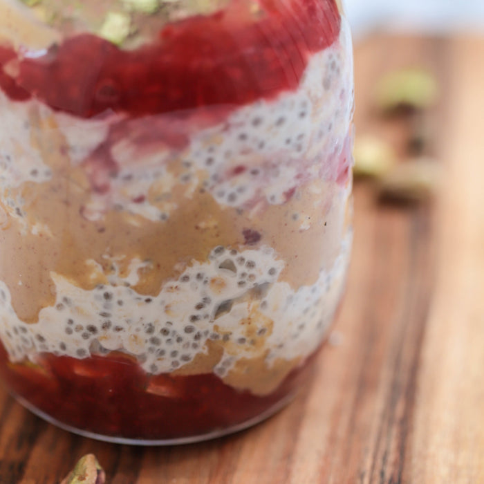 Peanut Butter &  Jam Overnight Oats