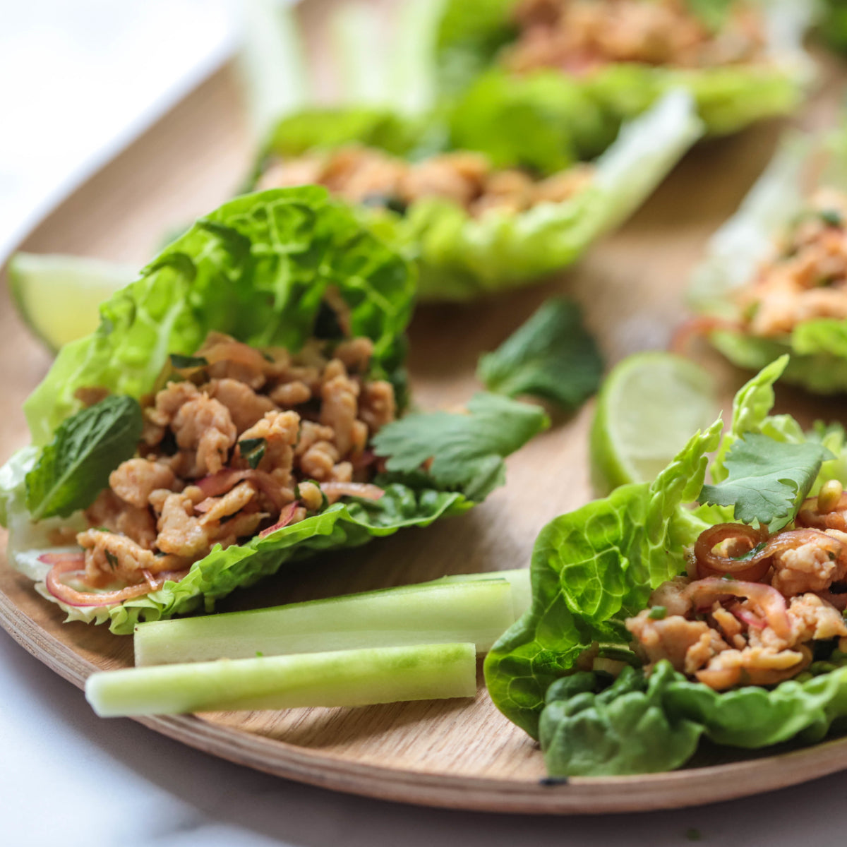 Thai Larb Lettuce Wraps