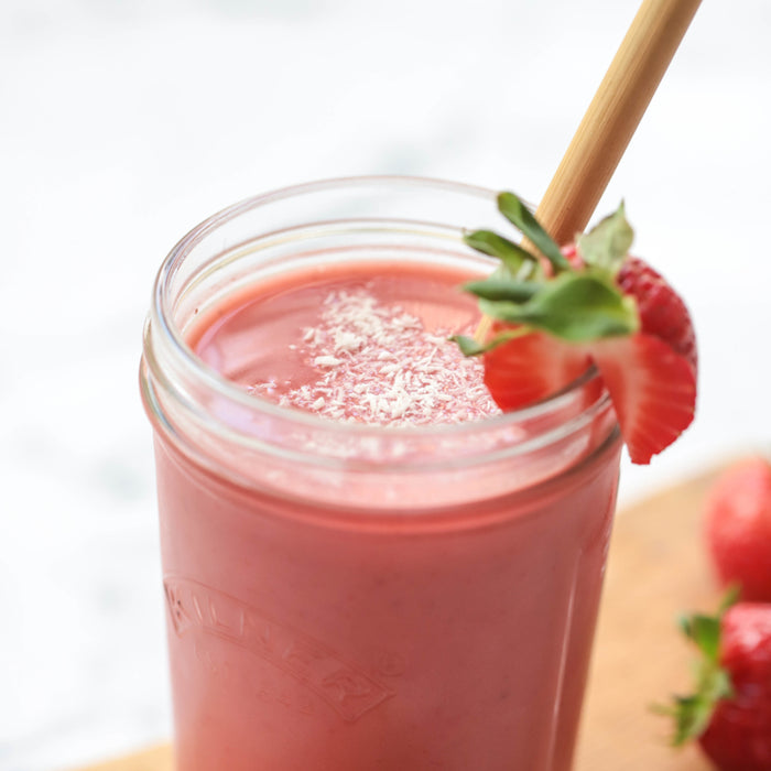 Strawberry & Peanut Butter Protein Smoothie