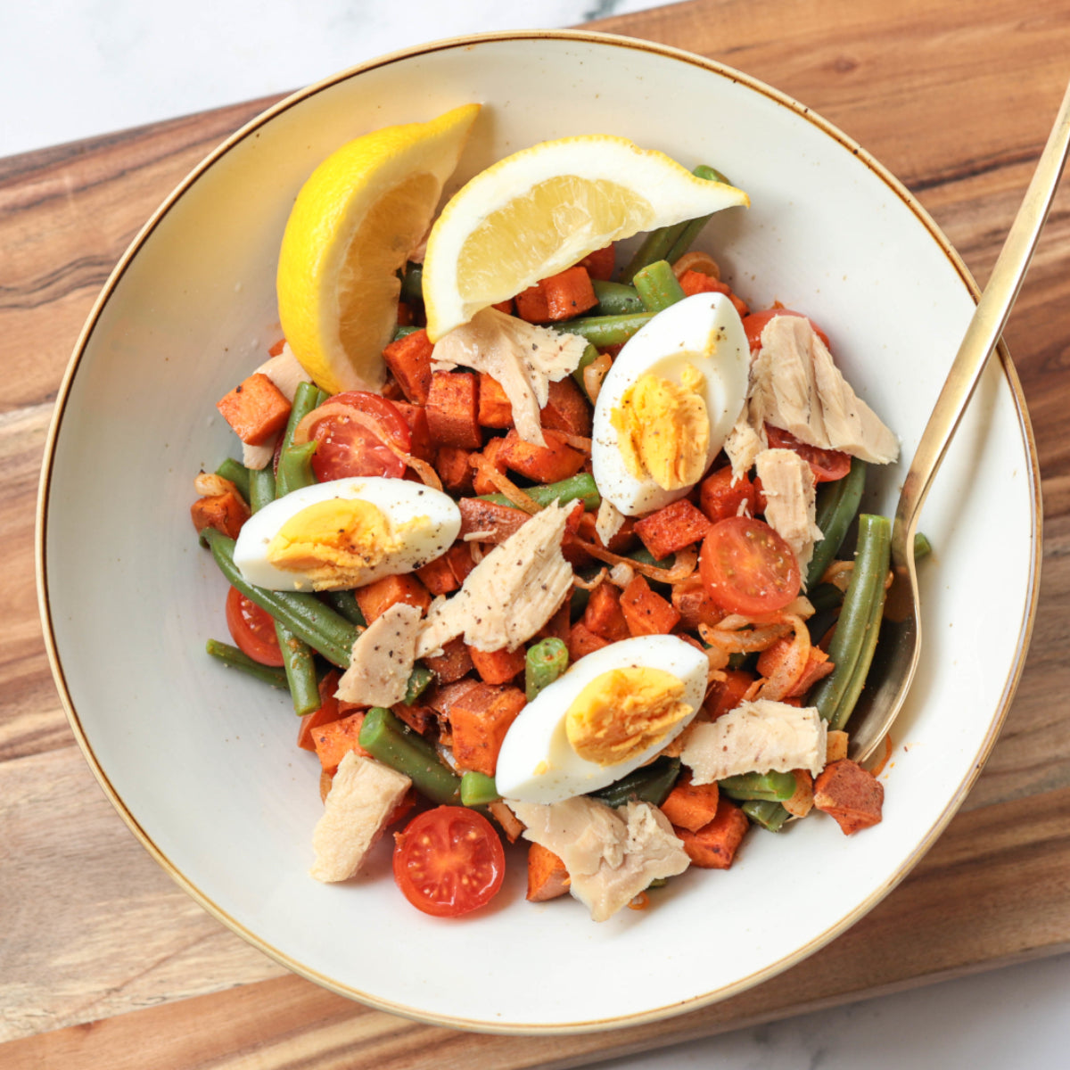 Sweet Potato, Green Bean& Tuna Salad