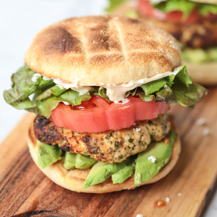 Feta & Turkey Burgers