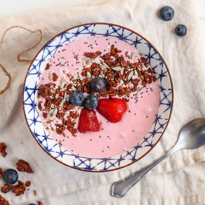 Strawberry Protein Smoothie Bowl