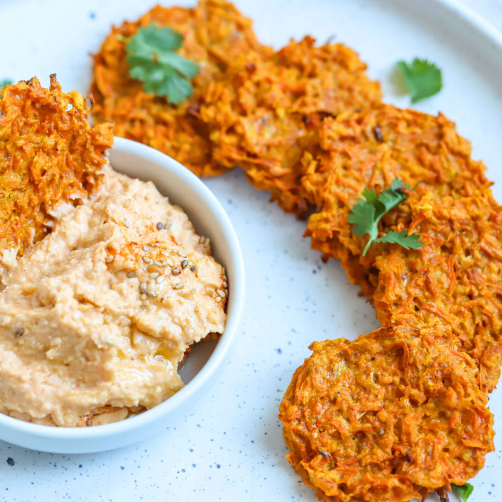 Baked Carrot Fritters