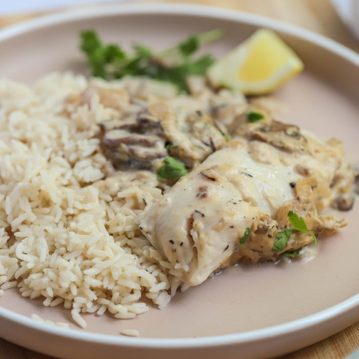 Fish Filets with Mushroom Sauce