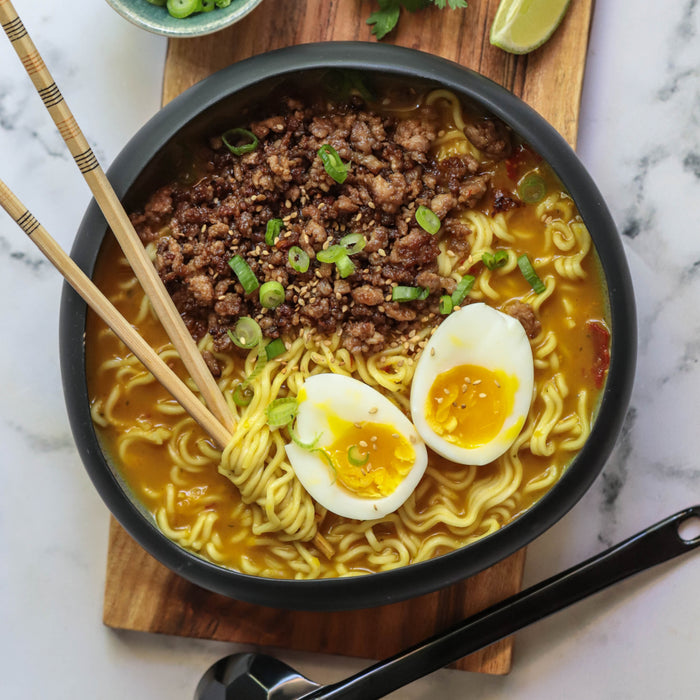 Crispy Lamb  Ramen Noodles