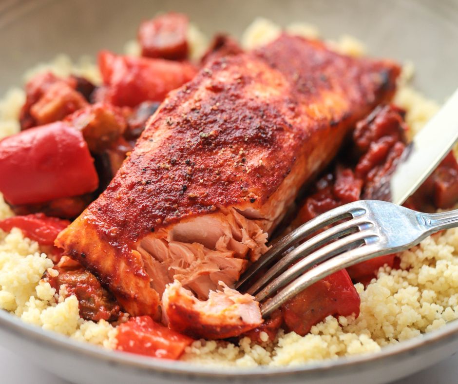 Harissa Roasted Salmon