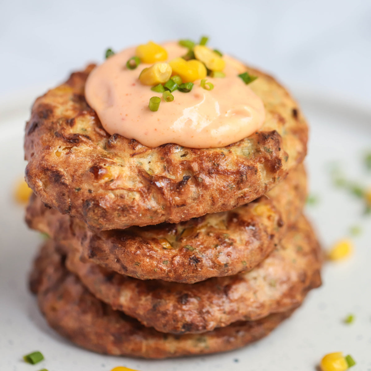 Air Fryer Zucchini Corn Fritters