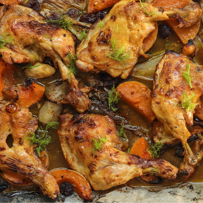 Roasted Maple-Dijon Chicken Legs