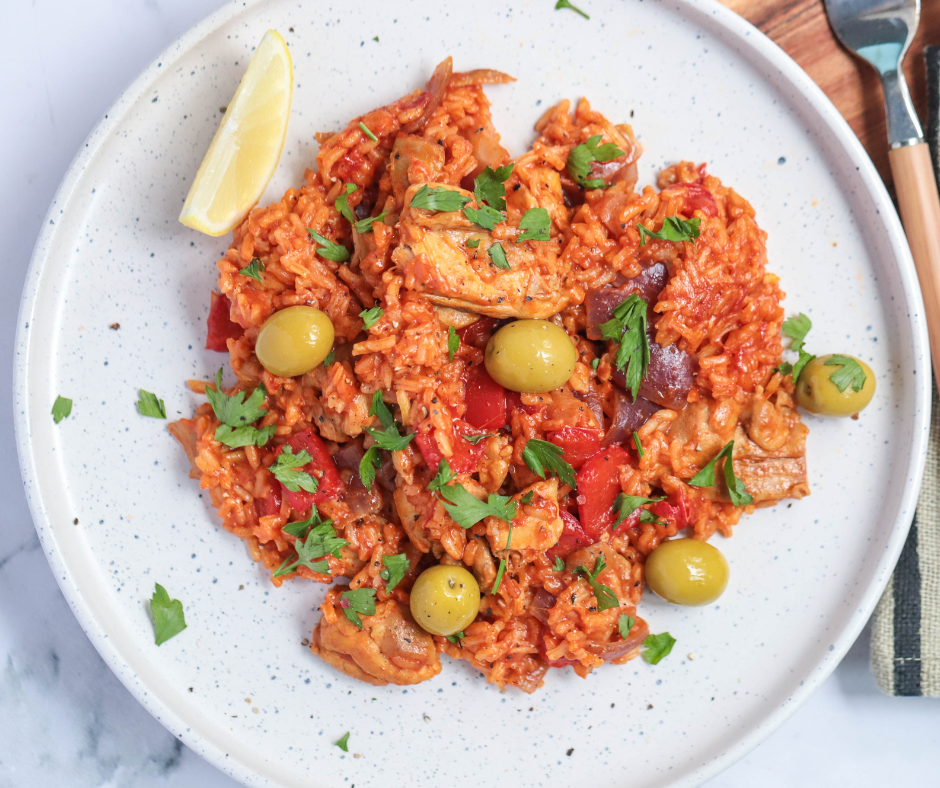 One Pot Spanish Chicken & Rice