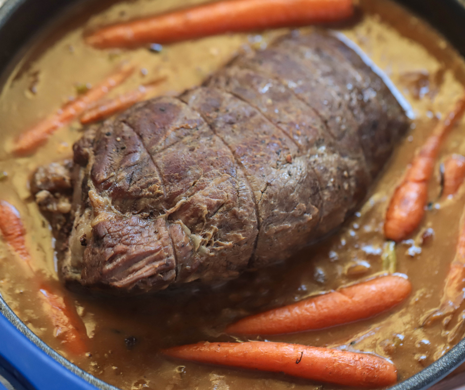Pot-Roast Beef with French Onion Gravy