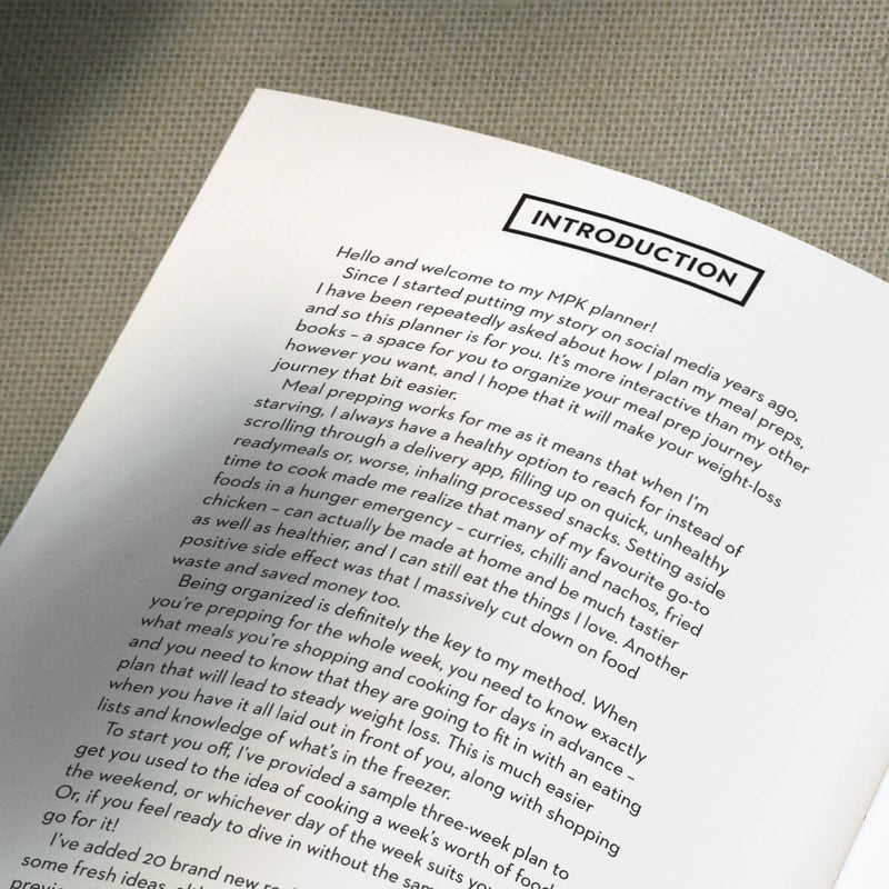 The Meal Prep King: Weekly Planner